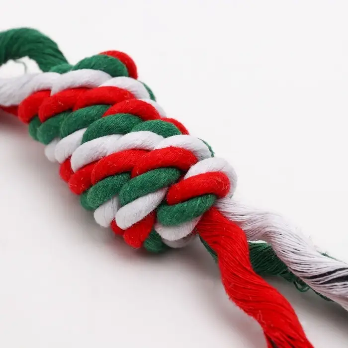 Игрушка канатная &laquo;Зимняя плетёнка&raquo;, малая, до 19 см, 25-29 г, разноцветная