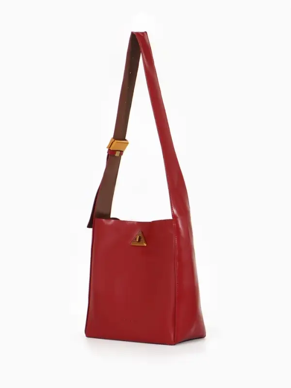 Сумка женская TEXTURA на винтовом замке, 24&times;11&times;24 см, бордовая