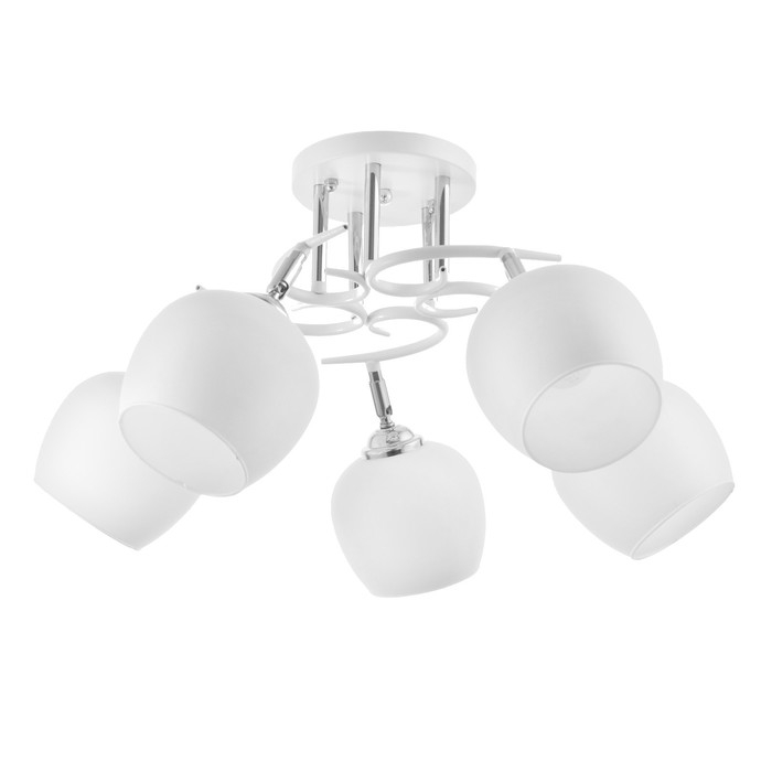 Люстра Люстра "Ава" 5хЕ27 40Вт бело-хромовый 58х58х27 см BayerLux