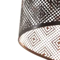 Светильник потолочный BayerLux &laquo;Манчестер&raquo; (Узор), 1&times;40 Вт, Е27, черный, 12.5&times;12.5&times;24+100 см