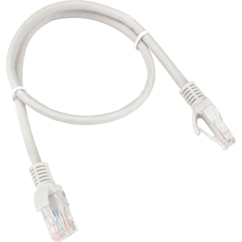 Патч-корд LSZH UTP Cablexpert кат.5e, 0.5м, литой, многожильный (серый)