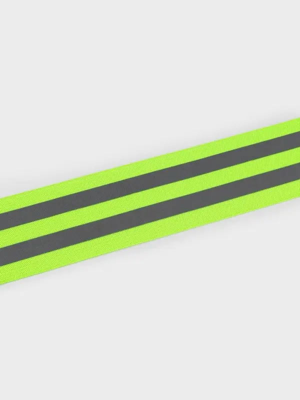 Светоотражающая лента-резинка, 50 мм, 10 &plusmn; 1 м, цвет салатовый