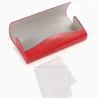 Футляр для очков на магните, 15.5&times;3.3&times;6 см, красный