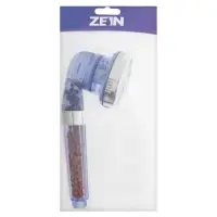 Лейка для душа ZEIN Z0112, пластик/нержавейка, 3 режима, микроскопические точки, прозрачная