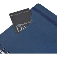 Ежедневник недатированный А5 PRAGMATIC на гребне, темно-синий 128л 3-748/03