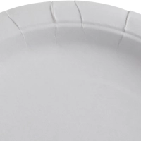 Тарелка одноразовая из ламинированной бумаги д 230 мм, 50шт/уп