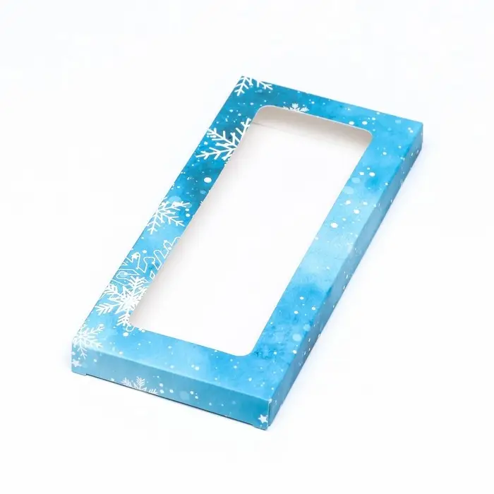 Коробка для шоколада с окном «Снежинки», 17.1×8×1.4 см Коробка для шоколада с окном «Снежинки», 17.1×8×1.4 см