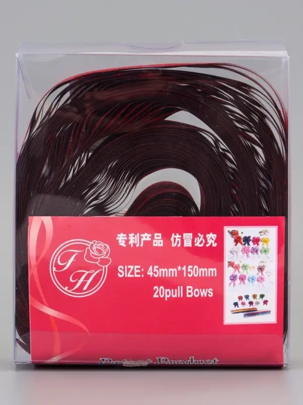 Подарочный бант - шар №5, красный шик, для упаковки подарков