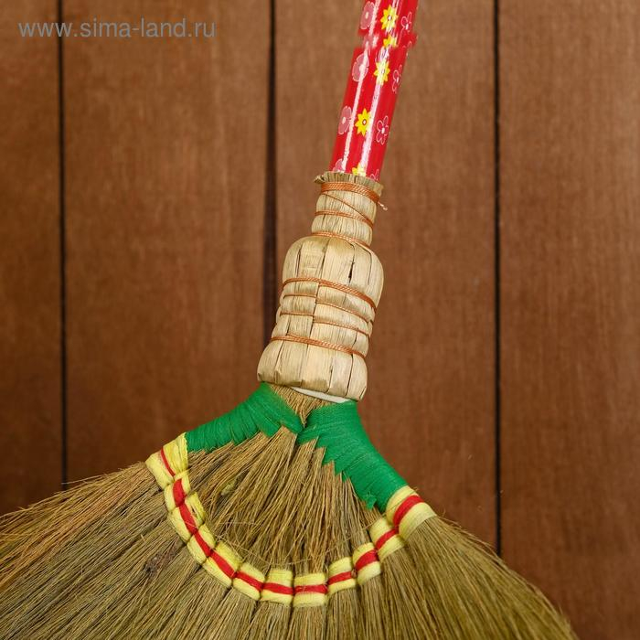 Метла  Метла "Сатива" бамбук 40х5,5х10 см , микс