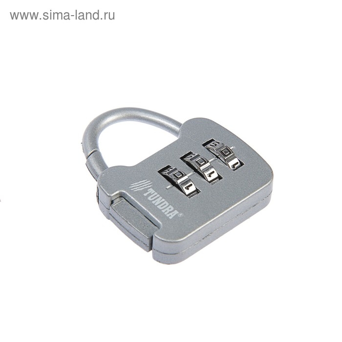 Замок навесной кодовый ТУНДРА ZK001, серый Замок навесной кодовый ТУНДРА ZK001, серый