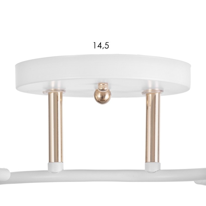 Люстра Люстра "Линда" 2х60Вт Е27 Белый, золото 47х16х23см