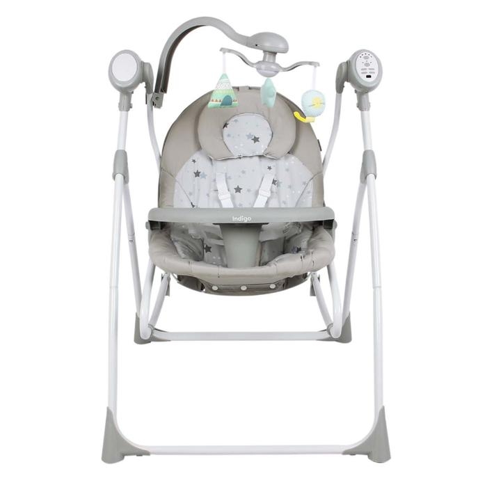 Электронные качели MISTY, серый, с адаптером, п/у, 12 мел., 5 скоростей Электронные качели MISTY, серый, с адаптером, п/у, 12 мел., 5 скоростей