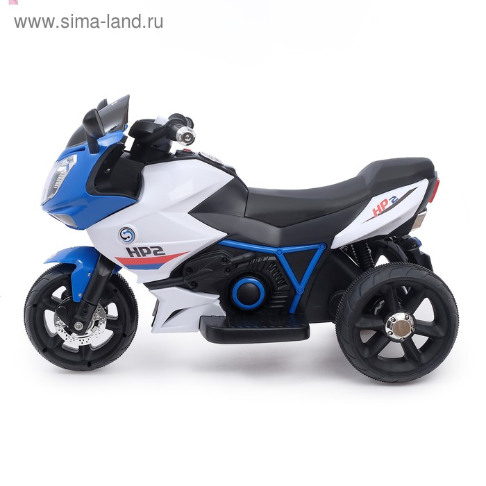 Электромобиль «Супербайк», USB, световые эффекты, цвет синий Электромобиль «Супербайк», USB, световые эффекты, цвет синий