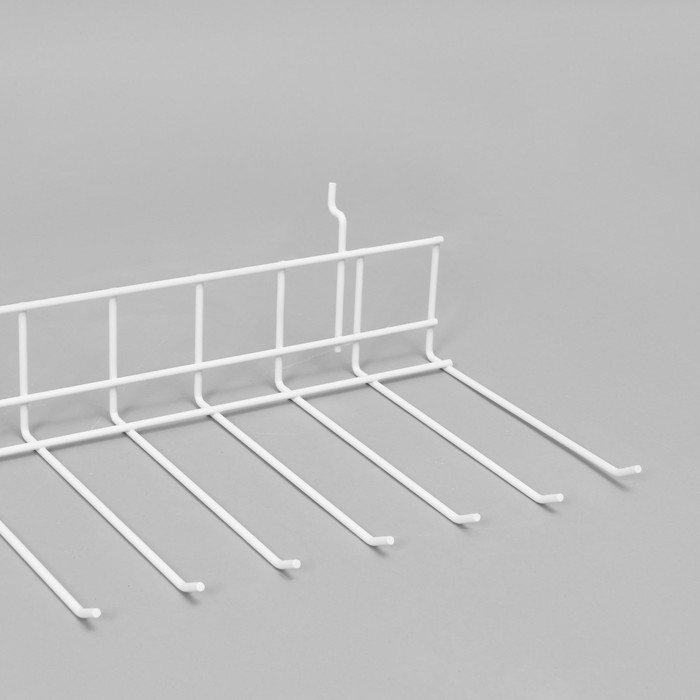 Крючок-гребенка 55×21×4 см, цвет белый