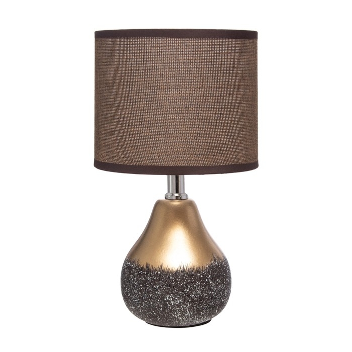 Настольная лампа Настольная лампа "Лиана" Е14 40Вт черно-золотой 15х15х28 см