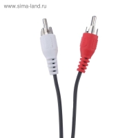 Кабель-переходник аудио Cablexpert CCA-458, Jack 3.5 мм(m)-2xRCA(m), 2.5 м, черный