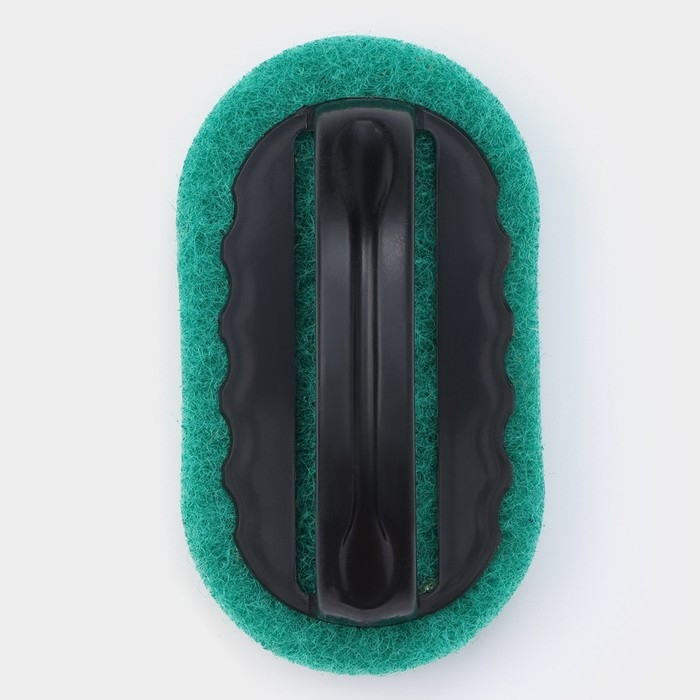 Щётка абразивная с ручкой Доляна, 15×8 см, цвет МИКС Щётка абразивная с ручкой Доляна, 15×8 см, цвет МИКС