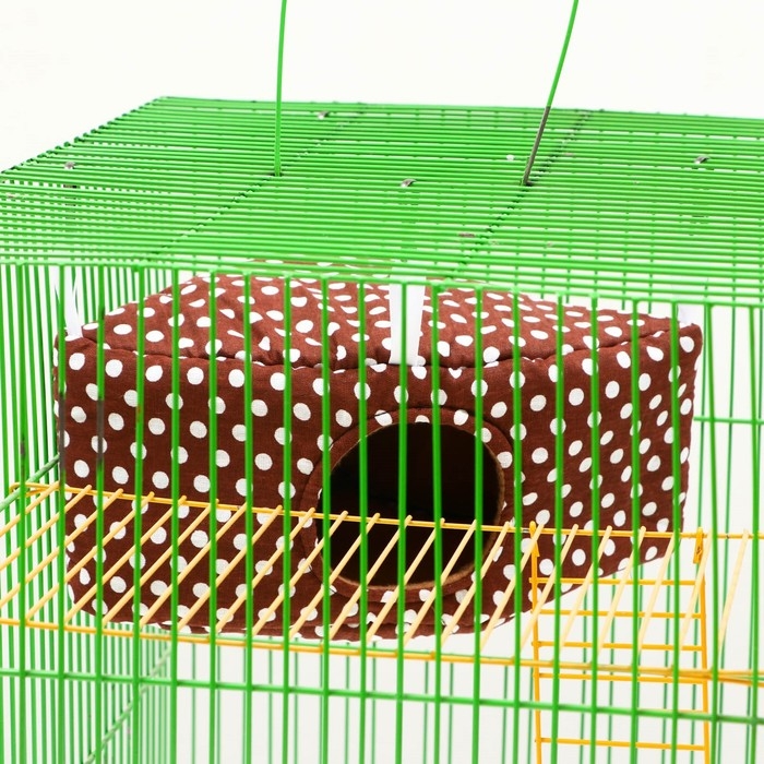 Домик  Домик "Уголок" для грызунов 19*28,5*12 см, бязь флис, поролон