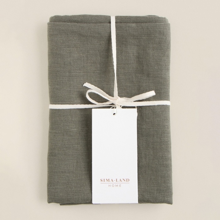 Декоративная наволочка SL Home Linen 40*40 см, цв. зеленый, 100%лён Декоративная наволочка SL Home Linen 40*40 см, цв. зеленый, 100%лён