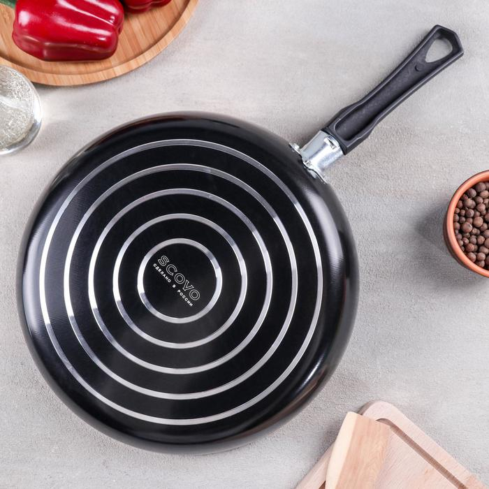 Сковорода Consul, d=28 см, пластиковая ручка, стеклянная крышка, антипригарное покрытие, цвет чёрный Сковорода Consul, d=28 см, пластиковая ручка, стеклянная крышка, антипригарное покрытие, цвет чёрный