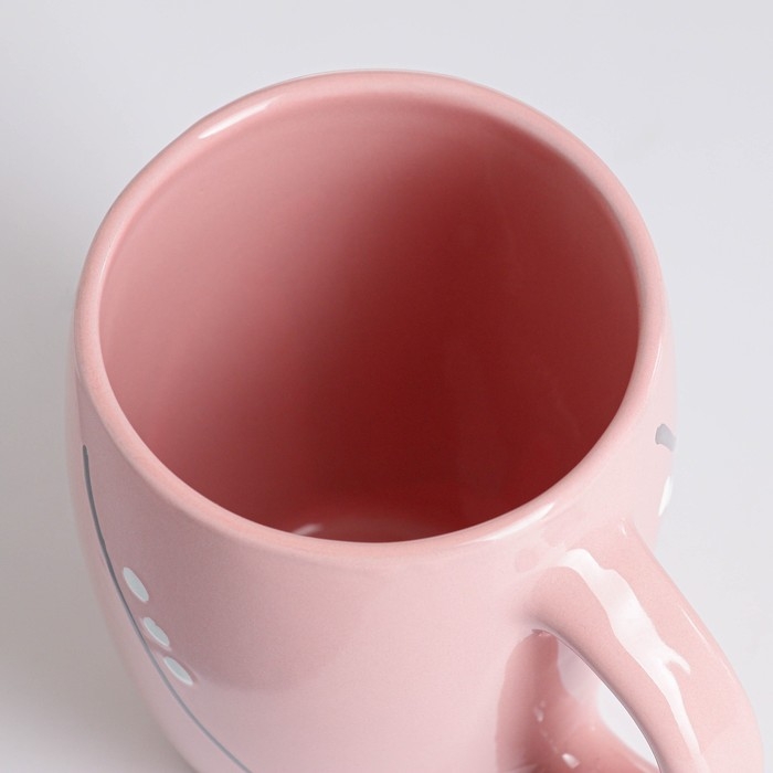 Кружка "Праздничная" 0,4л / 11,5х9,5см, зефир