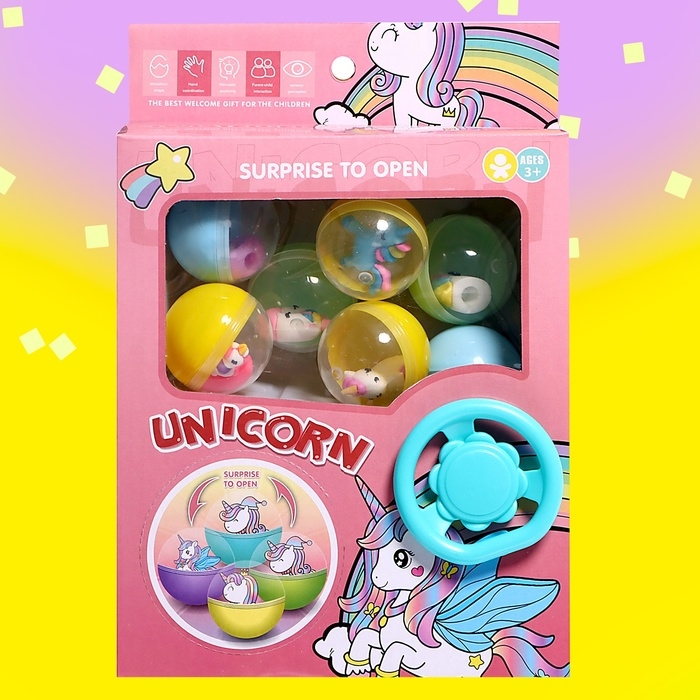 Детский игровой автомат «Сказочный пони» с игрушками, в наборе 8 шаров-сюрпризов Детский игровой автомат «Сказочный пони» с игрушками, в наборе 8 шаров-сюрпризов