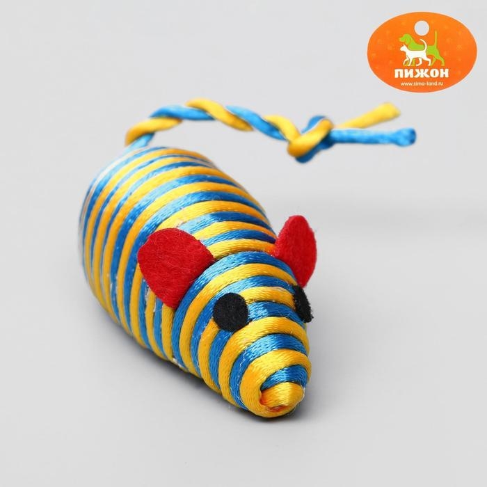 Мышь-погремушка радужная, 7 см, микс цветов Мышь-погремушка радужная, 7 см, микс цветов