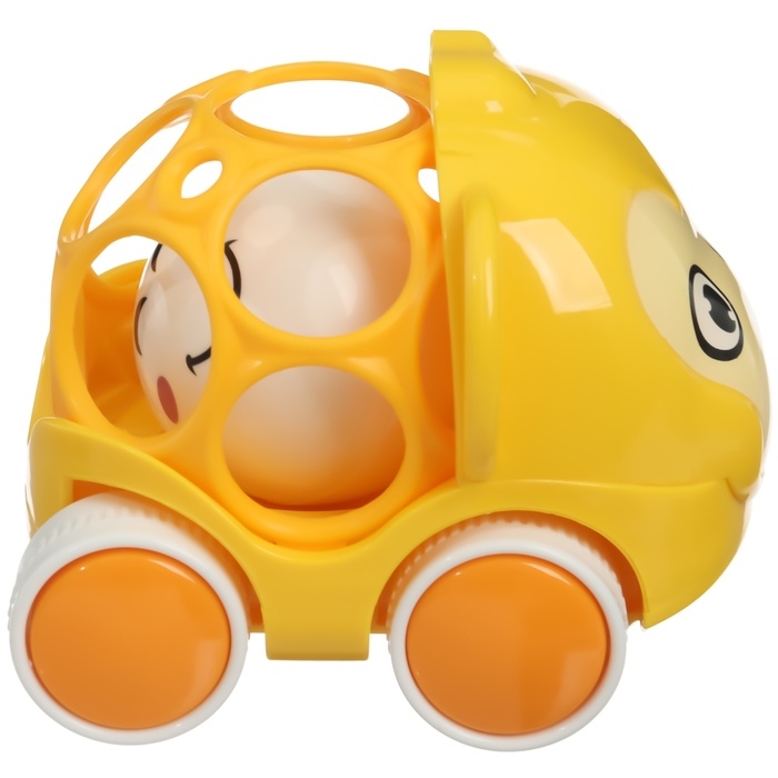 Машинка - погремушка «Обезьянка», с эластичными элементами, Крошка Я Машинка - погремушка «Обезьянка», с эластичными элементами, Крошка Я