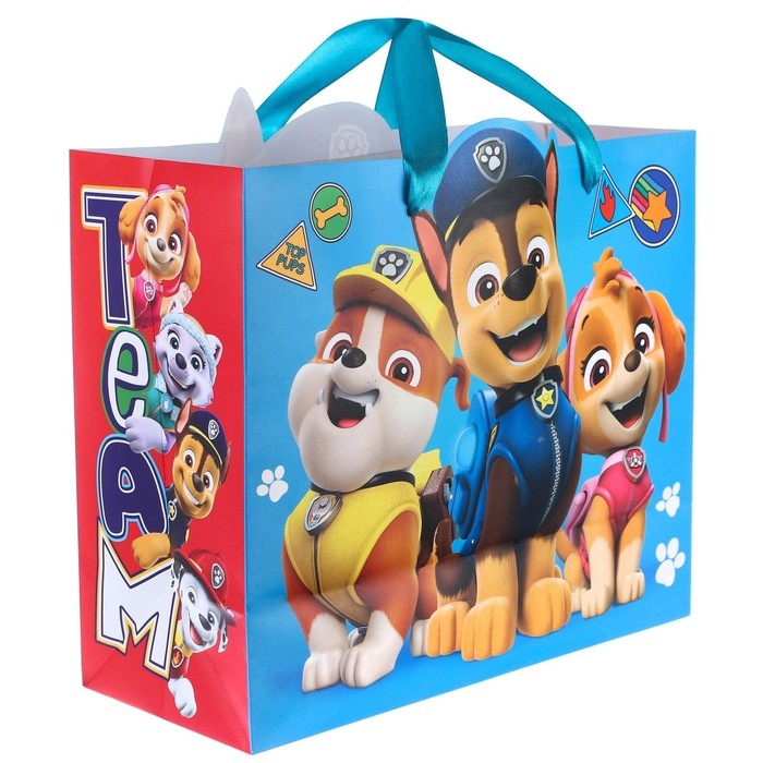 Пакет подарочный, 23х27х11 см, упаковка, Щенячий патруль Пакет подарочный, 23х27х11 см, упаковка, Щенячий патруль