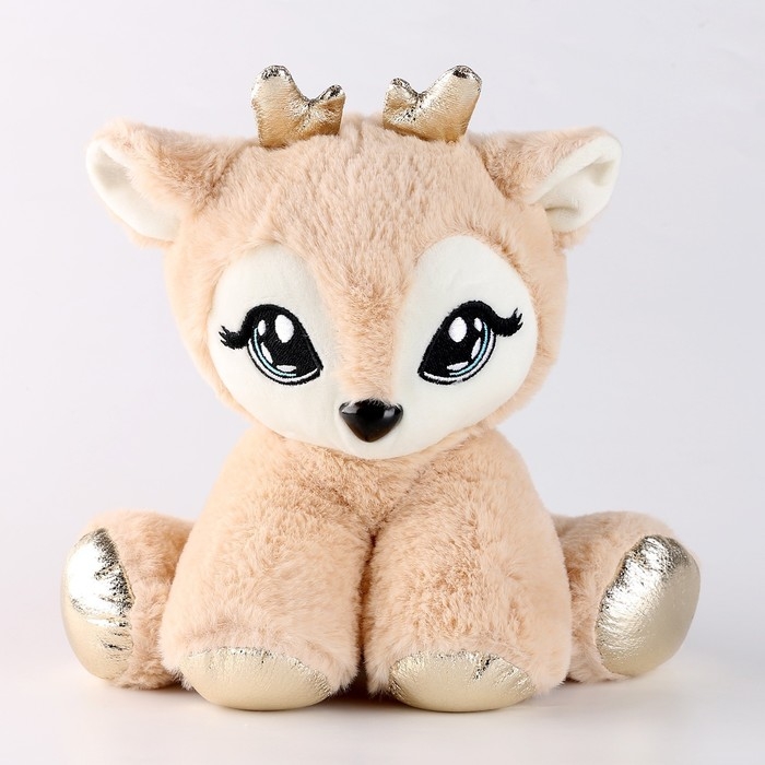Новогодняя мягкая игрушка «Олень», 20 х 17 см, на новый год