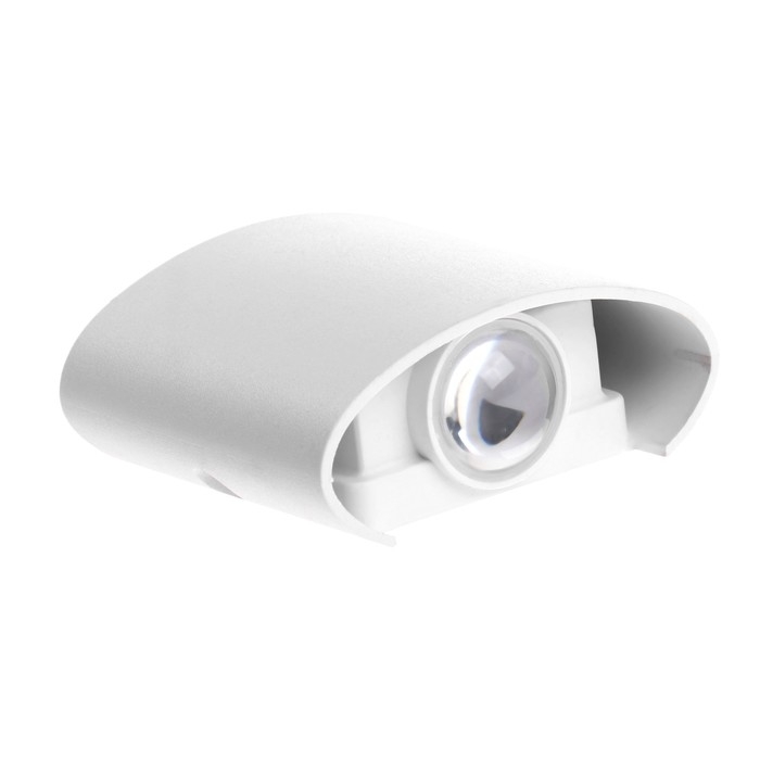 Светильник фасадный «Полусфера», FSD-075, 2 Вт, 3000К, 1 луч, IP65, 220 В, пластик, белый Светильник фасадный «Полусфера», FSD-075, 2 Вт, 3000К, 1 луч, IP65, 220 В, пластик, белый