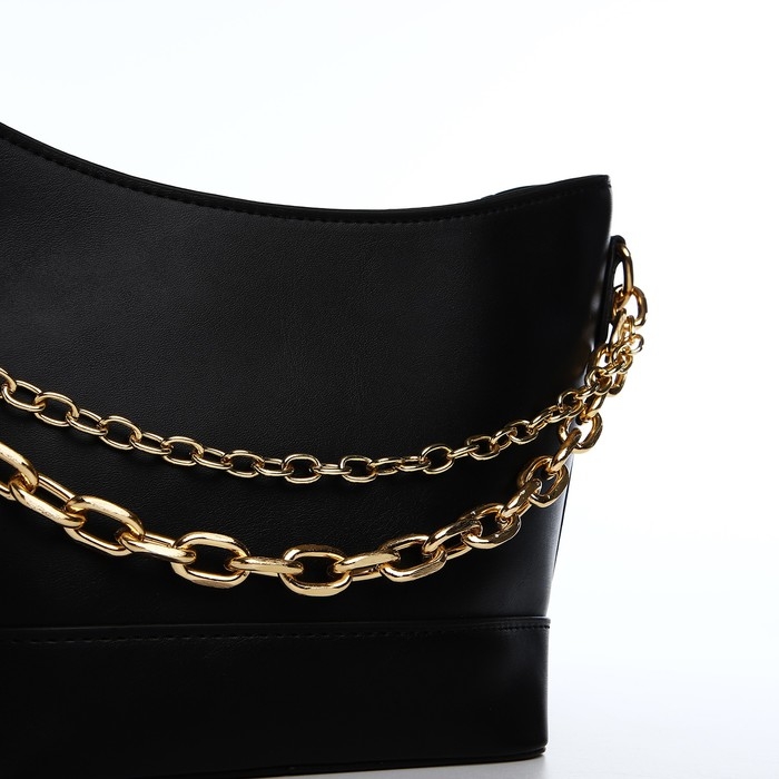 Сумка-мешок на молнии, цвет чёрный Сумка-мешок на молнии, цвет чёрный