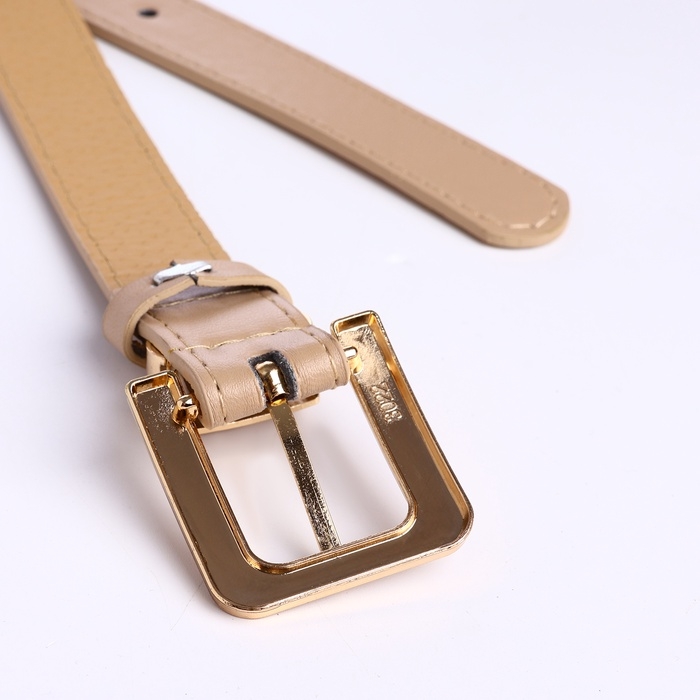 Ремень женский, ширина 2,3 см, пряжка металл, цвет бежевый Ремень женский, ширина 2,3 см, пряжка металл, цвет бежевый