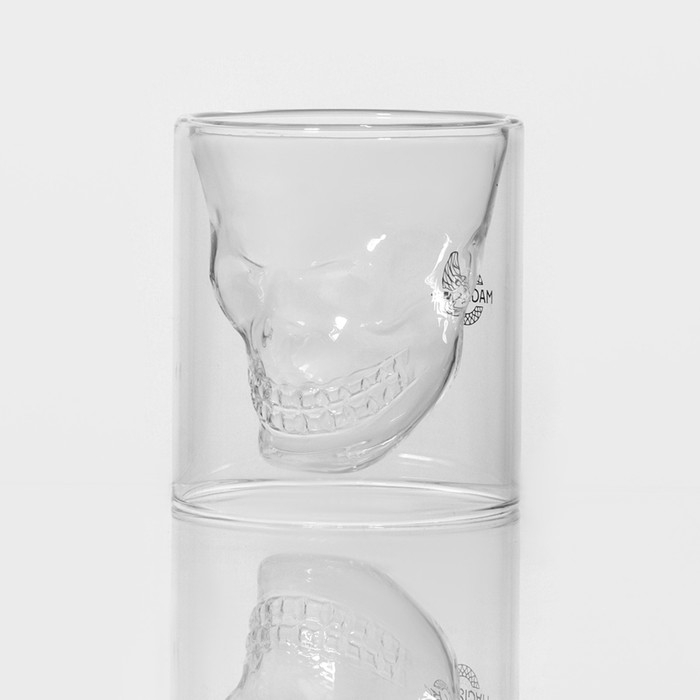 Стакан с двойными стенками Magistro «Череп», 250 мл, 9×10 см Стакан с двойными стенками Magistro «Череп», 250 мл, 9×10 см