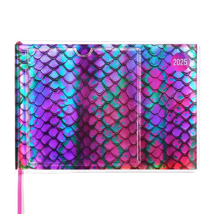 Еженедельник датир 2025г 180х127мм мягк обл ПВХ 64л ESCALADA ЗМЕЯ МАЛИНОВАЯ, кр бл 70 г/м² Еженедельник датир 2025г 180х127мм мягк обл ПВХ 64л ESCALADA ЗМЕЯ МАЛИНОВАЯ, кр бл 70 г/м²