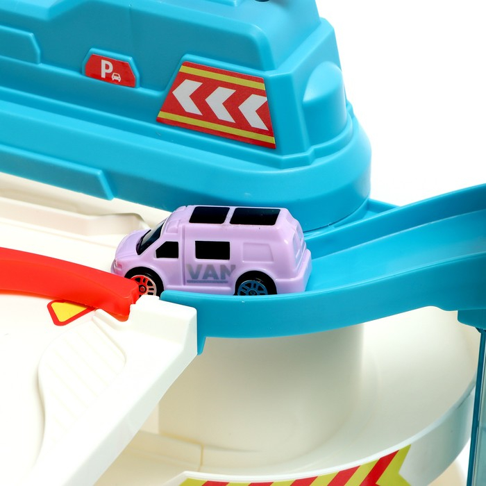 Парковка «Городская», с лифтом, 3 уровня, 4 машинки, световые и звуковые эффекты Парковка «Городская», с лифтом, 3 уровня, 4 машинки, световые и звуковые эффекты