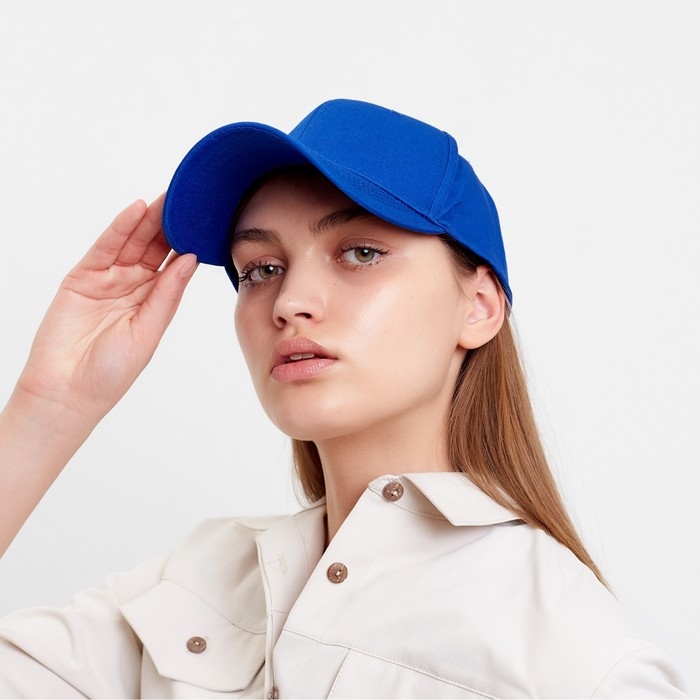 Кепка мужская однотонная MINAKU цвет синий, р-р 58 Кепка мужская однотонная MINAKU цвет синий, р-р 58