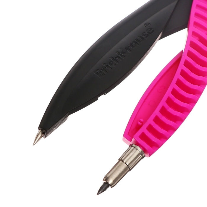 Циркуль пластиковый ErichKrause  Циркуль пластиковый ErichKrause "Accent", 122мм, PVC чехол, микс