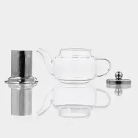 Чайник заварочный Magistro &laquo;Калиопа&raquo;, 350 мл, с металлическим ситом и крышкой, стекло, прозрачный