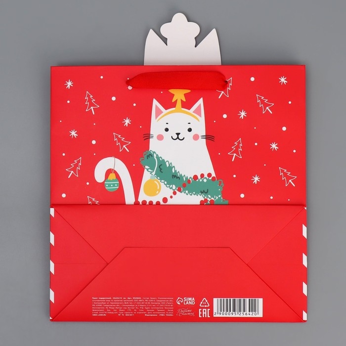 Пакет подарочный новогодний «С Новым годом!», 22 х 22 х 10 см, Новый год Пакет подарочный новогодний «С Новым годом!», 22 х 22 х 10 см, Новый год