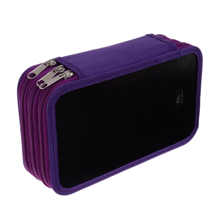 Пенал 3 секции, 125 х 205 х 55 мм, Calligrata 30П26/3 Пенал 3 секции, 125 х 205 х 55 мм, Calligrata 30П26/3 "Котик", ламинированный картон