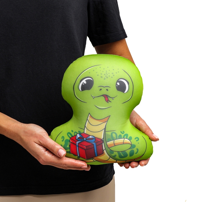 Новый год! Антистресс игрушка &laquo;Змея c подарком&raquo;