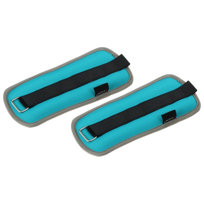 Утяжелители неопреновые ONLYTOP, 2 шт. х 0,25 кг, цвет мятный Утяжелители неопреновые ONLYTOP, 2 шт. х 0,25 кг, цвет мятный