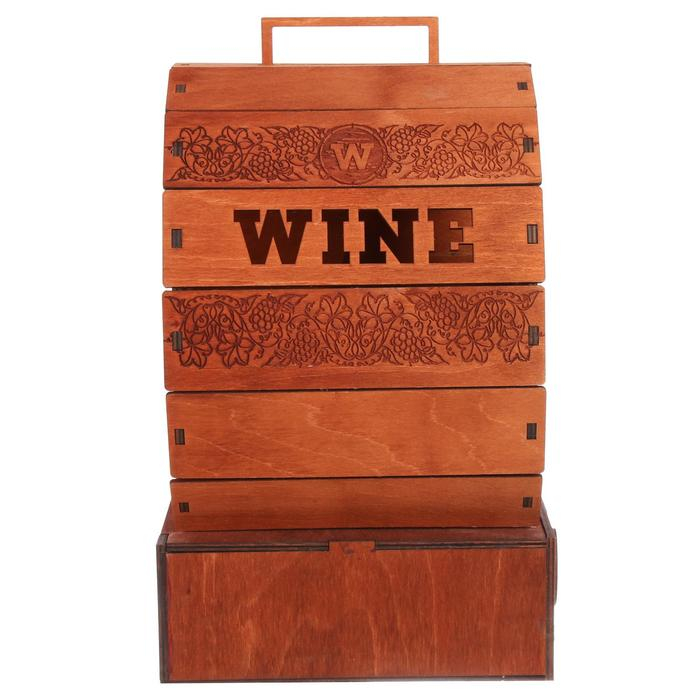 Винный мини-бар  Винный мини-бар "Бочка", 27 х 29 х 22 см.