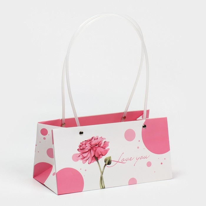 Пакет влагостойкий для цветов Love you, 24 х 12 х 12 см Пакет влагостойкий для цветов Love you, 24 х 12 х 12 см