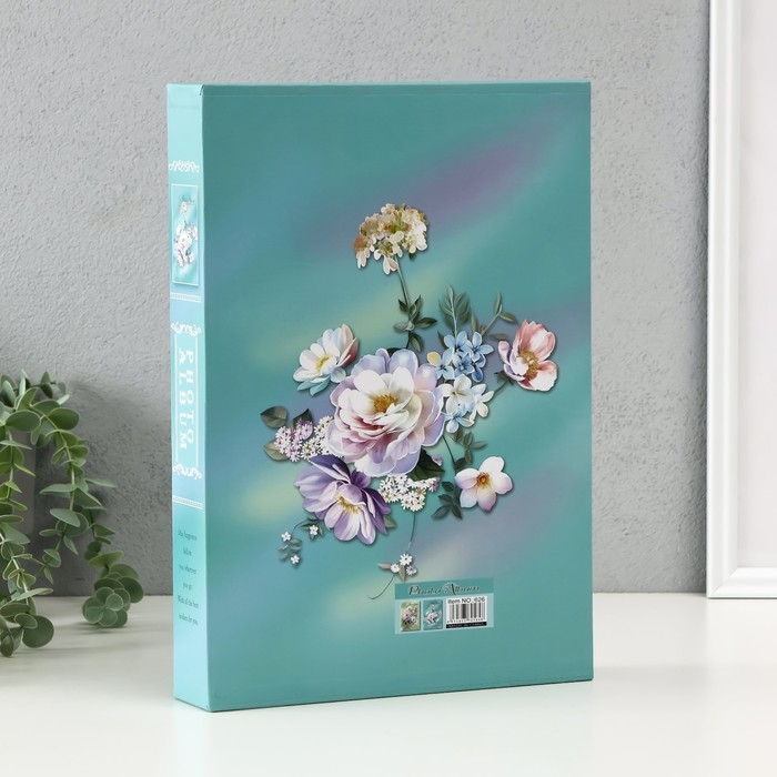 Фотоальбом на 300 фото 10х15 см Фотоальбом на 300 фото 10х15 см "Лёгкие цветы" МИКС 23,5х5,5х33,5 см