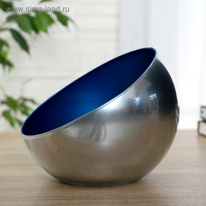 Ваза Ваза "Серебро/кобальт"d-19см h-17см