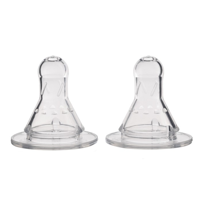 Соска на  бутылочку, от 0 мес., классическое горло,  медленный поток, №1, 2 шт. Соска на  бутылочку, от 0 мес., классическое горло,  медленный поток, №1, 2 шт.