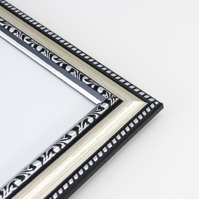 Фоторамка пластик Фоторамка пластик "МИРАМ" 40х60 см серебро (пластиковый экран)