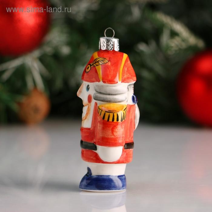 Ёлочная игрушка Ёлочная игрушка "Щелкунчик", фарфор,